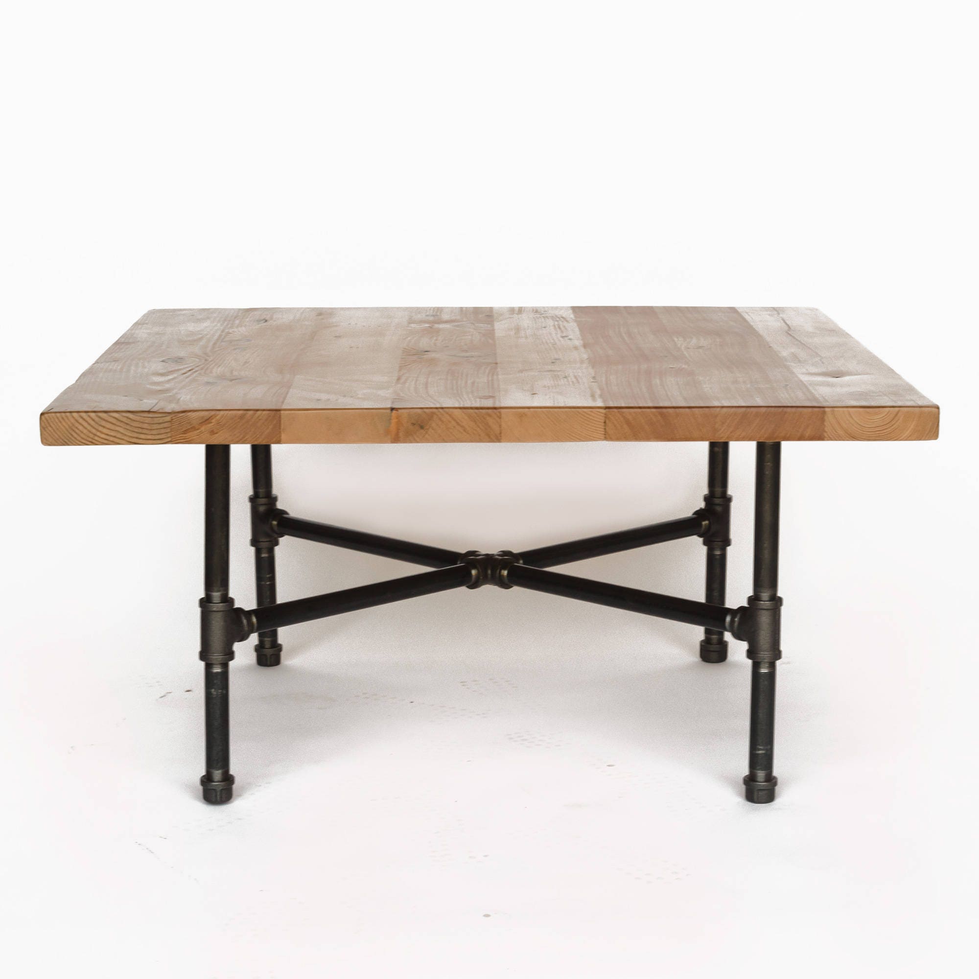 Metal pipe coffee table deals