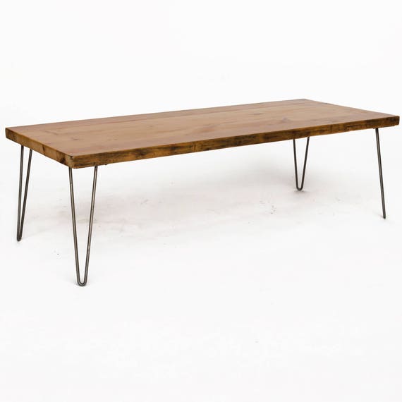 Vintage Coffee Table Made With Mid Century Hairpin Legs Image 0