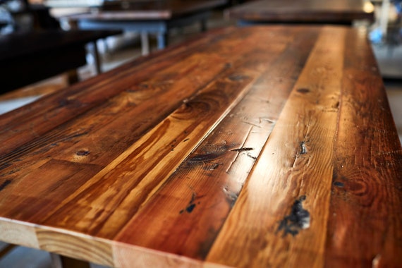 Customized Dining Table Made With Reclaimed Wood Recycled Wood