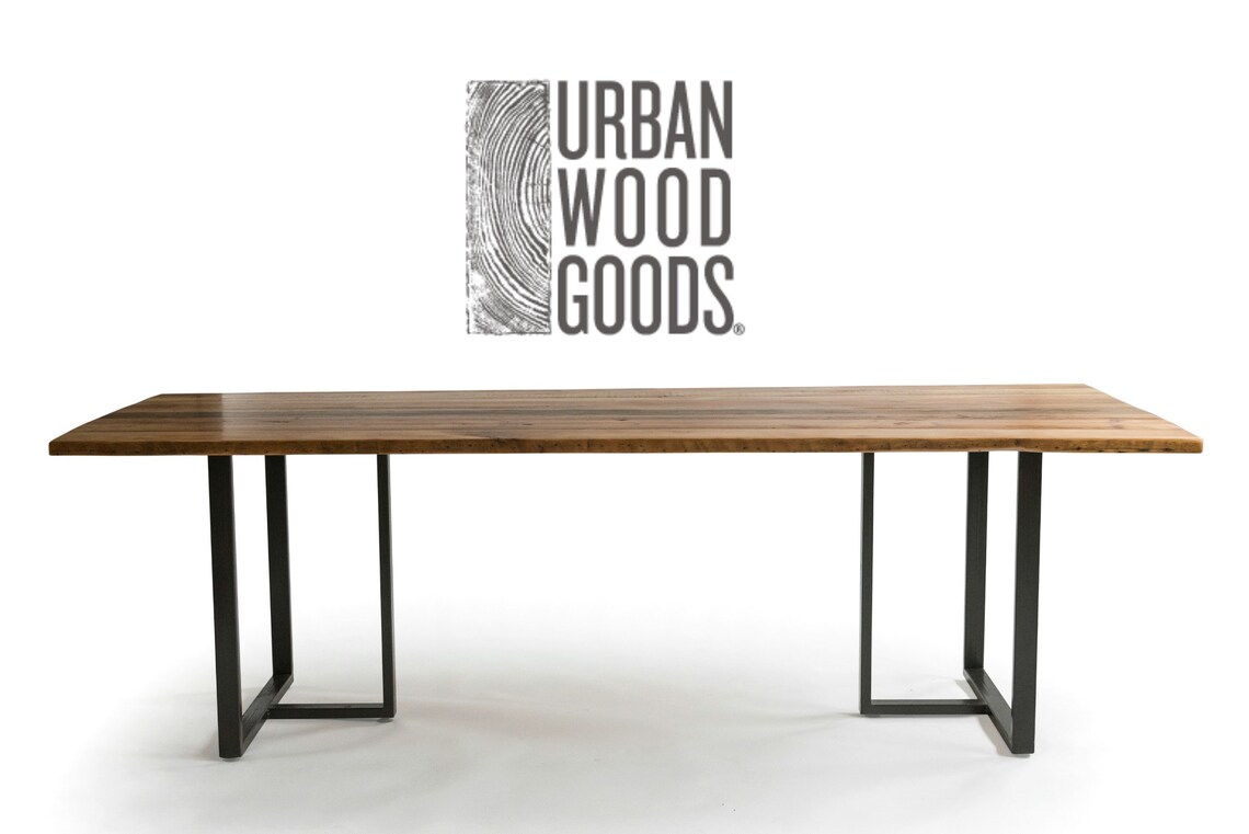 Rustic Wood Dining Table With Reclaimed Wood Top. Choose Size Etsy