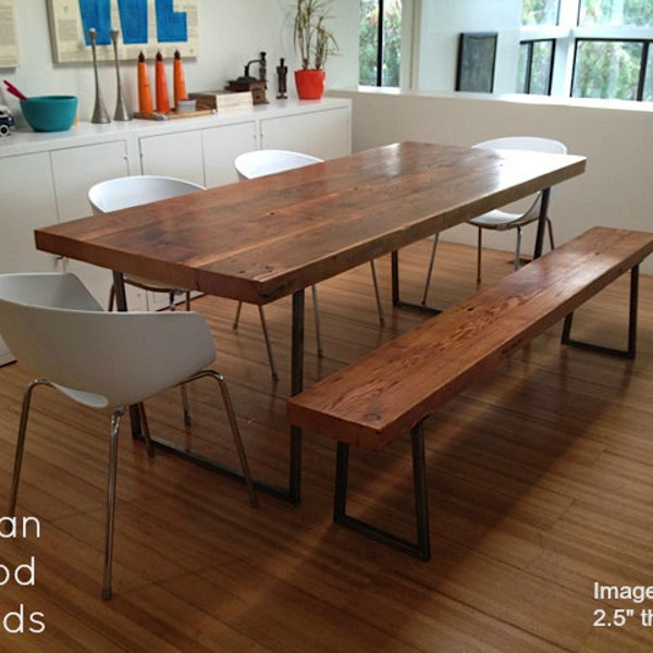 Brooklyn Modern Rustic Reclaimed Wood Dining Table