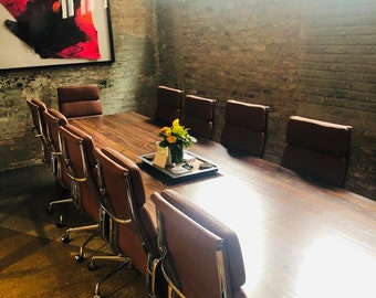 Large Conference Table - Recycled Wood Table  - Dining Room Wood Table