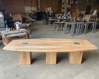 Wood Conference table in ELM reclaimed wood in your choice of color, size and finish