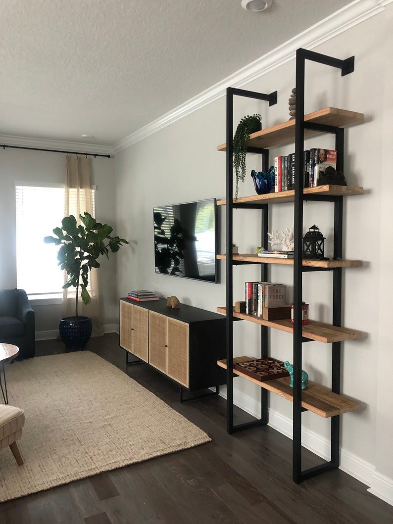 Farmhouse Shelving Unit Custom Shelving Made of Reclaimed Etsy