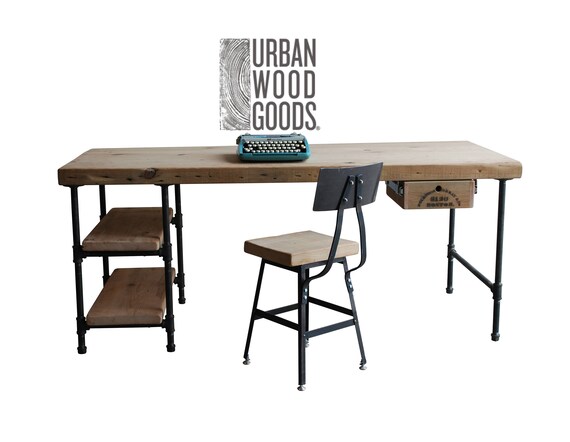 Pencil on sale leg desk