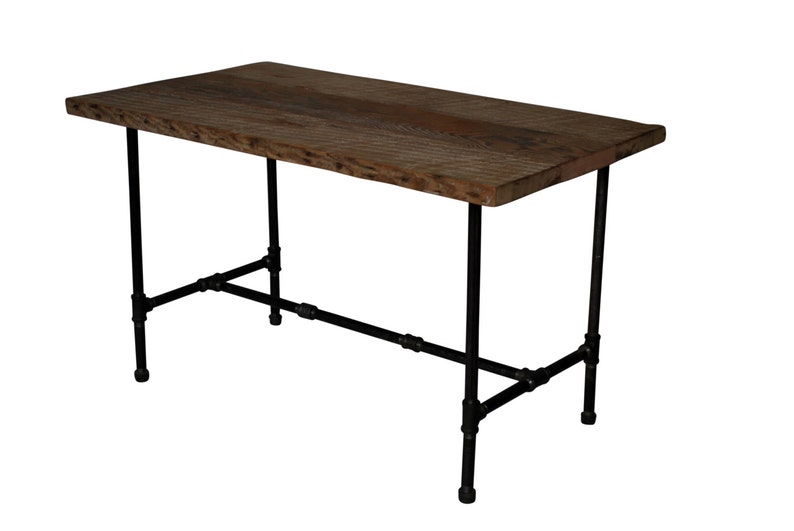Industrial Bar Table W/ Reclaimed Wood & Pipe Legs. Choose Etsy
