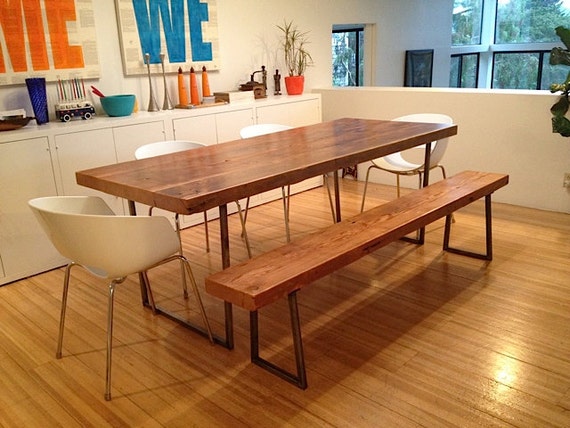 U shaped 2024 wooden bench