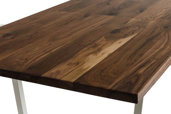 Black Walnut Dining Table With 1 5, Black Walnut Round Table Top