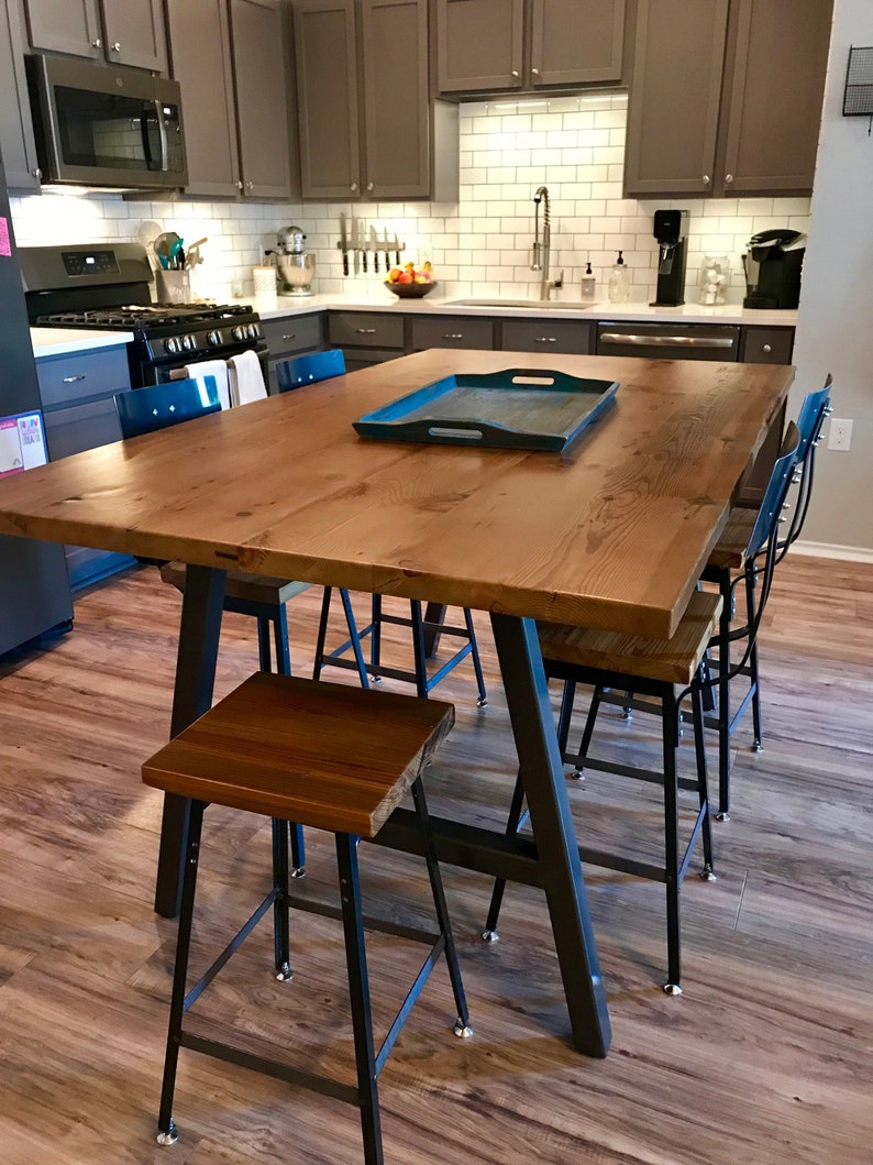 Urban Wood Goods High Top Bar Table Height Counter Image 0