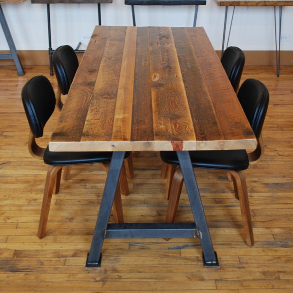 Reclaimed Wood Dining Table - Etsy