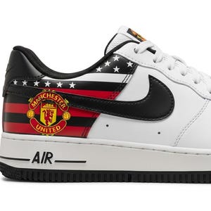 Manchester United FC Inspired Custom Air Force 1 l Custom Shoes l Nike Shoes l Custom Nike Shoes lAir Force 1 l Nike Custom lCustom Sneakers