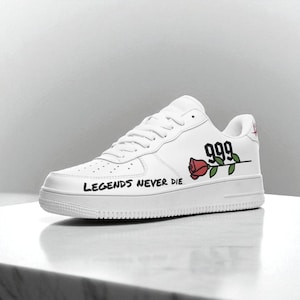 Juice WRLD Custom Air Force 1 Sneakers: Hand-Painted Fan Art
