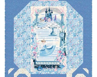 Kit de edredón con panel de la carroza de Cenicienta de Wishes, de Jill Howarth.