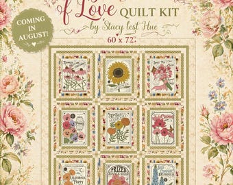 Preorder–Arriving August 2026 |Sowing the Seeds of Love 60x73 with My Secret Garden by Stacy lest Hue for Moda Fabrics