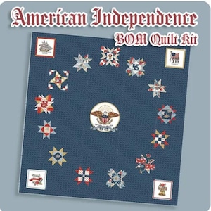 Independence Boxed Quilt Kit (75.5x75.5) by The Riley Blake Designers
