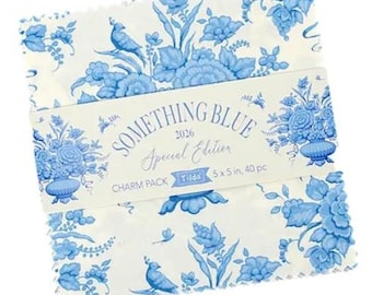 Something Blue Charm Pack Tilda Fabrics Ships June 2nd