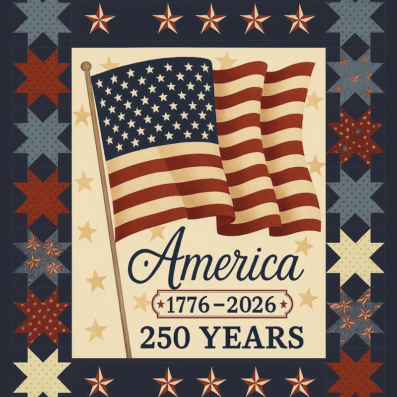 Full Sized Blue Quilt Etsy