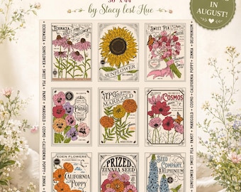 Preorder–Arriving August 2026 |My Secret Garden Panel 36x44 inches wide by Stacy lest Hue for Moda Fabrics
