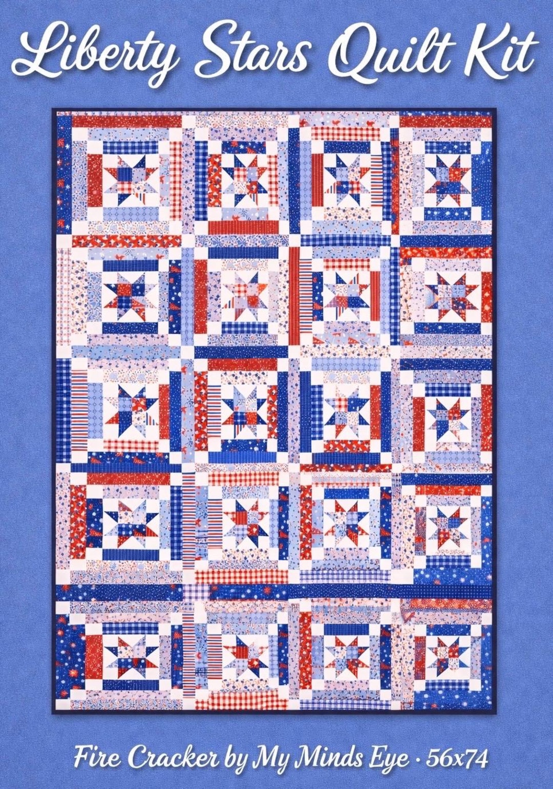 Liberty Stars Quilt Kit – Firecracker by My Minds Eye for Riley Blake ...