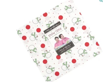 Snow Time Layer Cake 10x10 designed by Me and My Sister Designs for Moda Fabrics