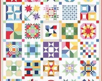 American Jane Pindots Gems & Jewels Quilt Kit 76x90 – Traditional Pieced Quilt, Full Color Booklet Pattern