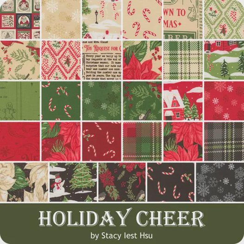 Holiday Cheer Christmas Panel (approx 36x44) by Stacy Iest Hsu for Moda ...