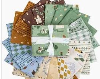 Faraway Kingdom Fat Quarter Bundle (18 Precut Fabrics) by Natalia Juan Abelló for Riley Blake