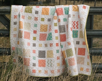 Square Dance Quilt Kit with In the Garden by Corey Yoder for Moda Fabrics | Lap Quilt Kit | 54.5” x 70.5”