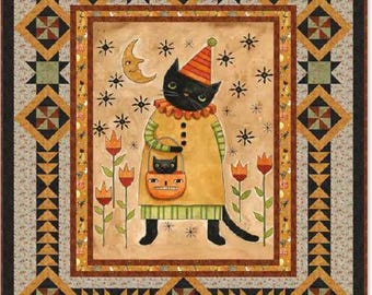 Spooky Kitty Quilt Kit (64x72) Fabric by Teresa Kogut