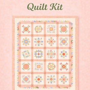 Primrose Path Quilt Kit Featuring Pastel Prairie Panel 64x76 by Heather Briggs from My Sew Quilty Life for Moda