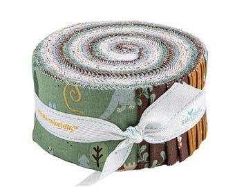 Faraway Kingdom Fabric Rolie Polie (40 2.5-inch strips) by  Natalia Juan Abelló for Riley Blake