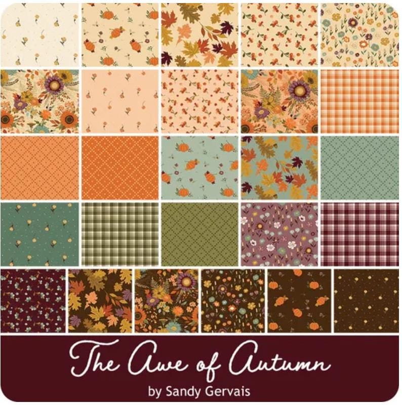 The Awe of Autumn Fat Quarter Bundle by Sandy Gervais for Riley Blake ...