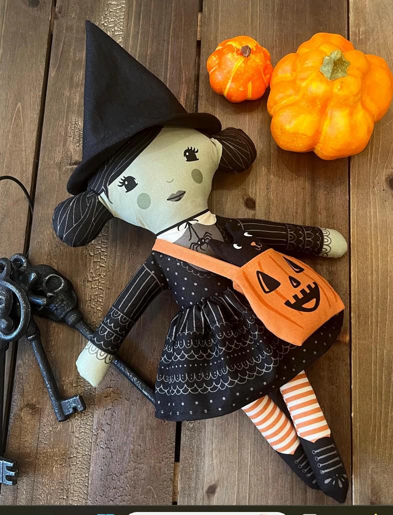 Home Sweet Haunt – Cut & Sew Witch Panel By Stacy Iest Hsu for Moda Fabrics Panel Size: 23" x 42"