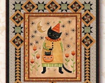Needle in a Haystack Spooky Kitty Panel Quilt Pattern
