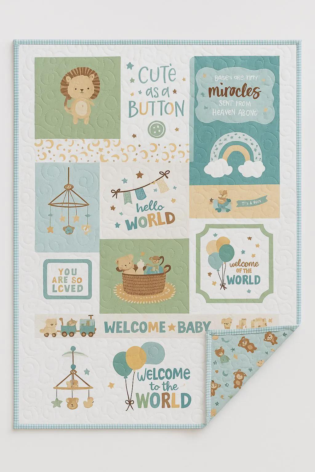 Baby Panel Quilt Kit It’s a Boy Riley Blake Designs by Lori Whitlock 35 ...