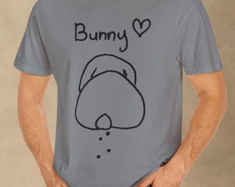 Bunny Butt Comfort Colors T-Shirt: Funny Rabbit Lover Gift