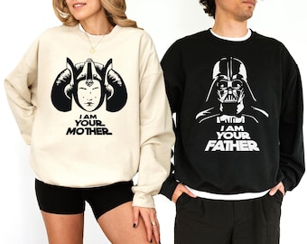 Star Wars Mama & Dada Shirts, Disney Padme und Darth Vader passendes T-Shirt, Ich bin dein Vater T-Shirt, Disneyland Familienurlaub Sweatshirt
