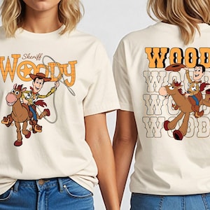 Sheriff Woody Bullseye Sweatshirt, Toy Story Western Pixar Shirt Bild 1