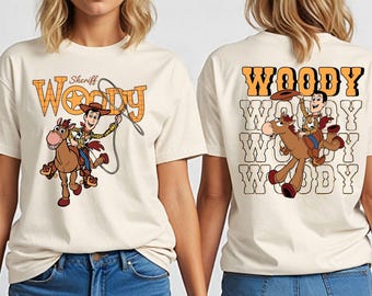 Sheriff Woody Bullseye Sweatshirt, Toy Story Western Pixar Shirt