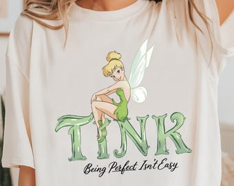 Disney Tinker Bell Shirt, Peter Pan & Tinker Bell T-Shirt, Perfekt sein ist nicht einfach Hoodie, Disneyland Familienurlaub Sweatshirt