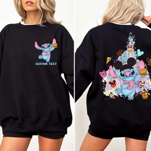 Camiseta de Disney Stitch, camiseta de Lilo & Stitch con temática de snacks de Disneyland, camisetas de Stitch para niños pequeños, sudadera para vacaciones familiares en Disneyworld. imagen 4
