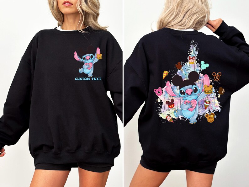 Camiseta de Disney Stitch, camiseta de Lilo & Stitch con temática de snacks de Disneyland, camisetas de Stitch para niños pequeños, sudadera para vacaciones familiares en Disneyworld. imagen 4