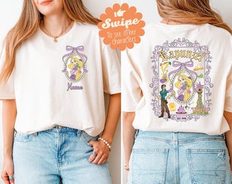 Camiseta de la Princesa Rapunzel de Disney, camiseta de Rapunzel Enredados, sudadera a juego de WDW Besties, sudadera para viaje de Disneyland Girls