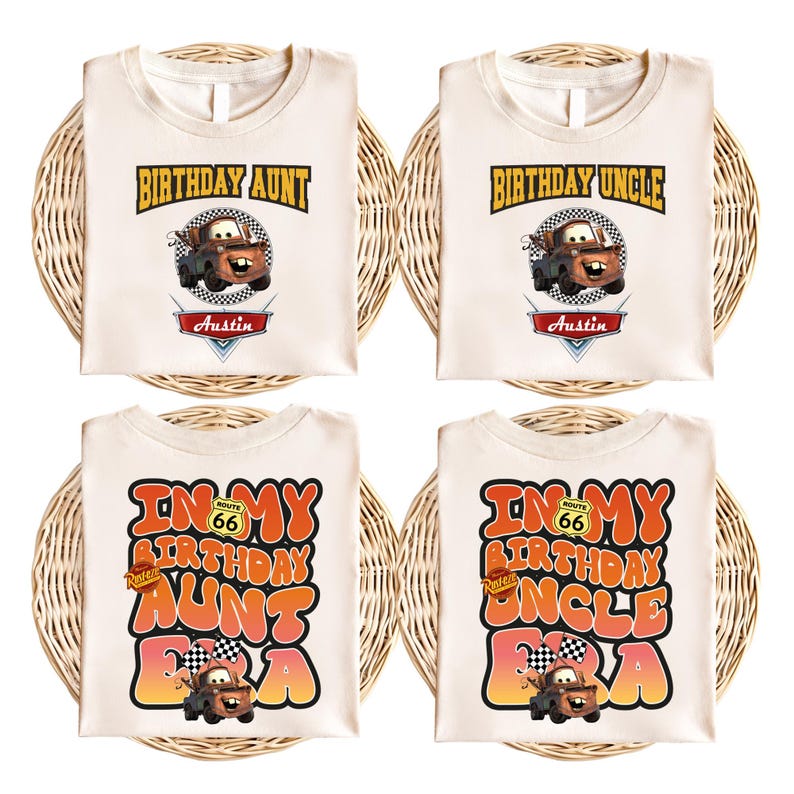 Tow Mater Birthday Boy Sweatshirt, Disney Cars Birthday Hoodie, Pixar Family Matching Birthday Sweat, Disneyland In My Birthday Era Shirt image 2