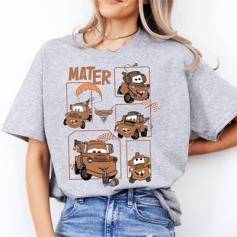 Camiseta Disney Tow Mater, camiseta Pixar Cars, camiseta familiar a juego de Cars, sudadera con capucha Disney para niños, sudadera de vacaciones familiares en Disneyland imagen 2