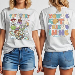 Toy Story Sweatshirt, You've Got A Friend In Me Sweater, Pixar Buzz Lightyear Woody Hoodie, Disney Jessie Sweat, Disney Trip Family Hoodie image 4