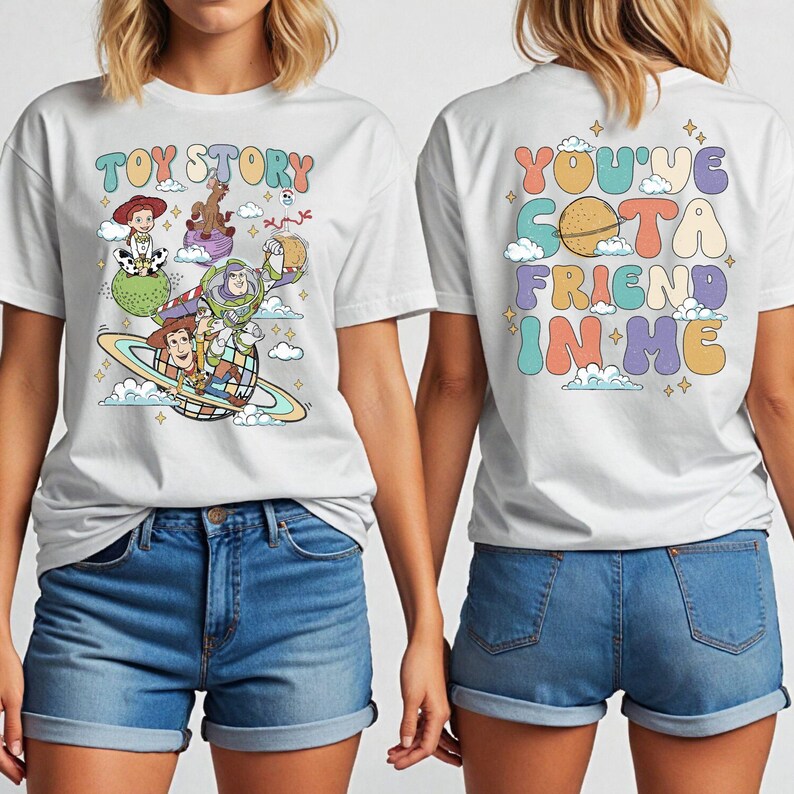 Toy Story Sweatshirt, You've Got A Friend In Me Sweater, Pixar Buzz Lightyear Woody Hoodie, Disney Jessie Sweat, Disney Trip Family Hoodie image 4