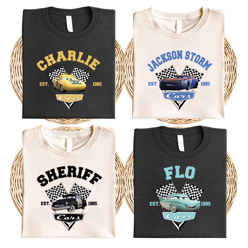 Lightning McQueen & Tow Mater Sweatshirt, Disney Pixar Cars Sweater, Matching Family Hoodie, Disneyland Vacation Sweatshirt image 3