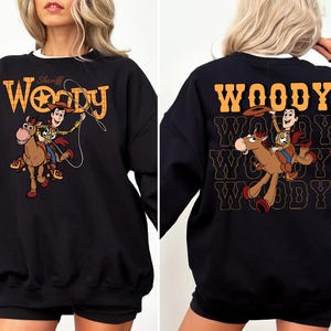 Sheriff Woody Bullseye Sweatshirt, Toy Story Western Pixar Shirt Bild 2