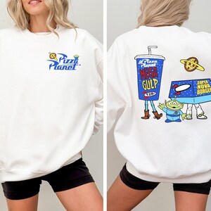 Chemise Toy Story Pizza Planet, t-shirt graphique Woody Buzz l'Éclair, t-shirt vacances Disneyland image 3